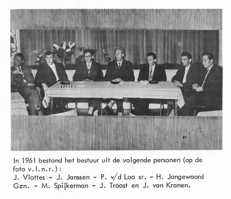 Het bestuur van Westzaan in1961